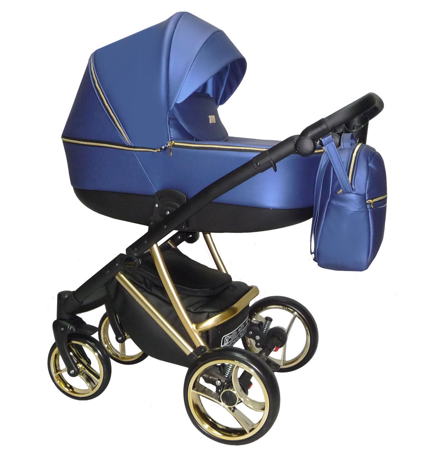 Carro de bebé azul fluo - Agix - El mimo de mama